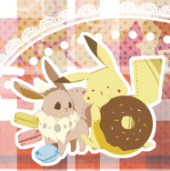 Pokémon 皮神&伊布杯墊