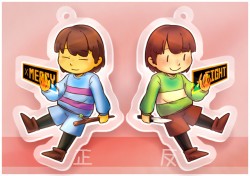 【UNDERTALE】Frisk&Chara壓克力吊飾
