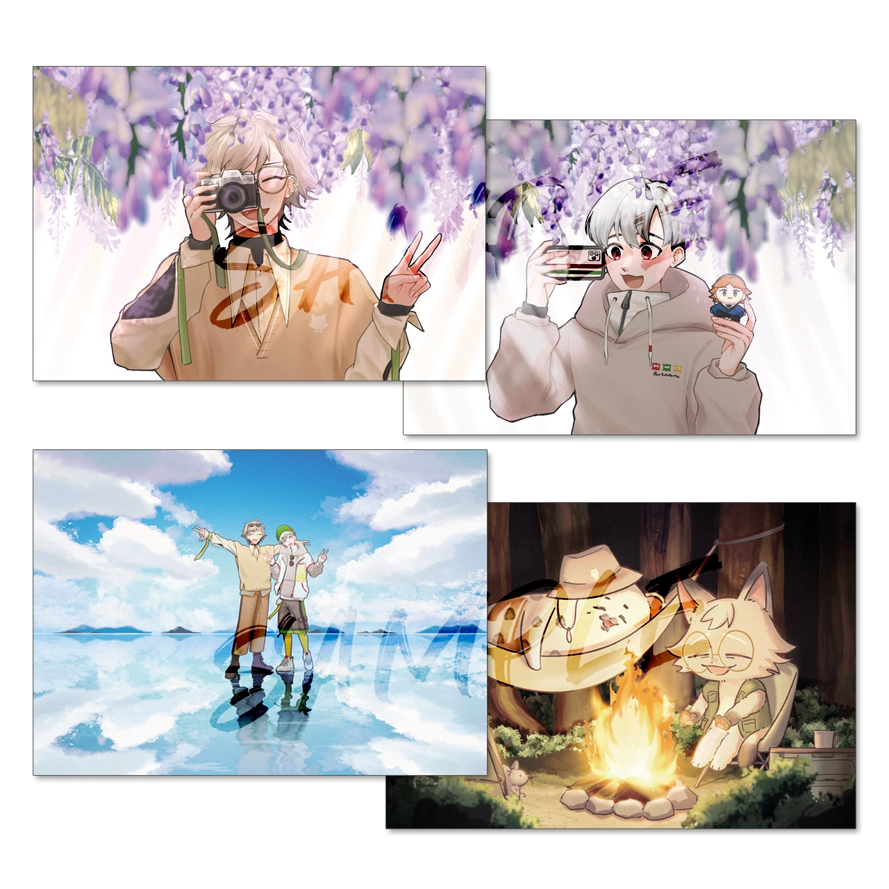【厭世醫師阿萬】豹&amp;貓旅遊明信片套組