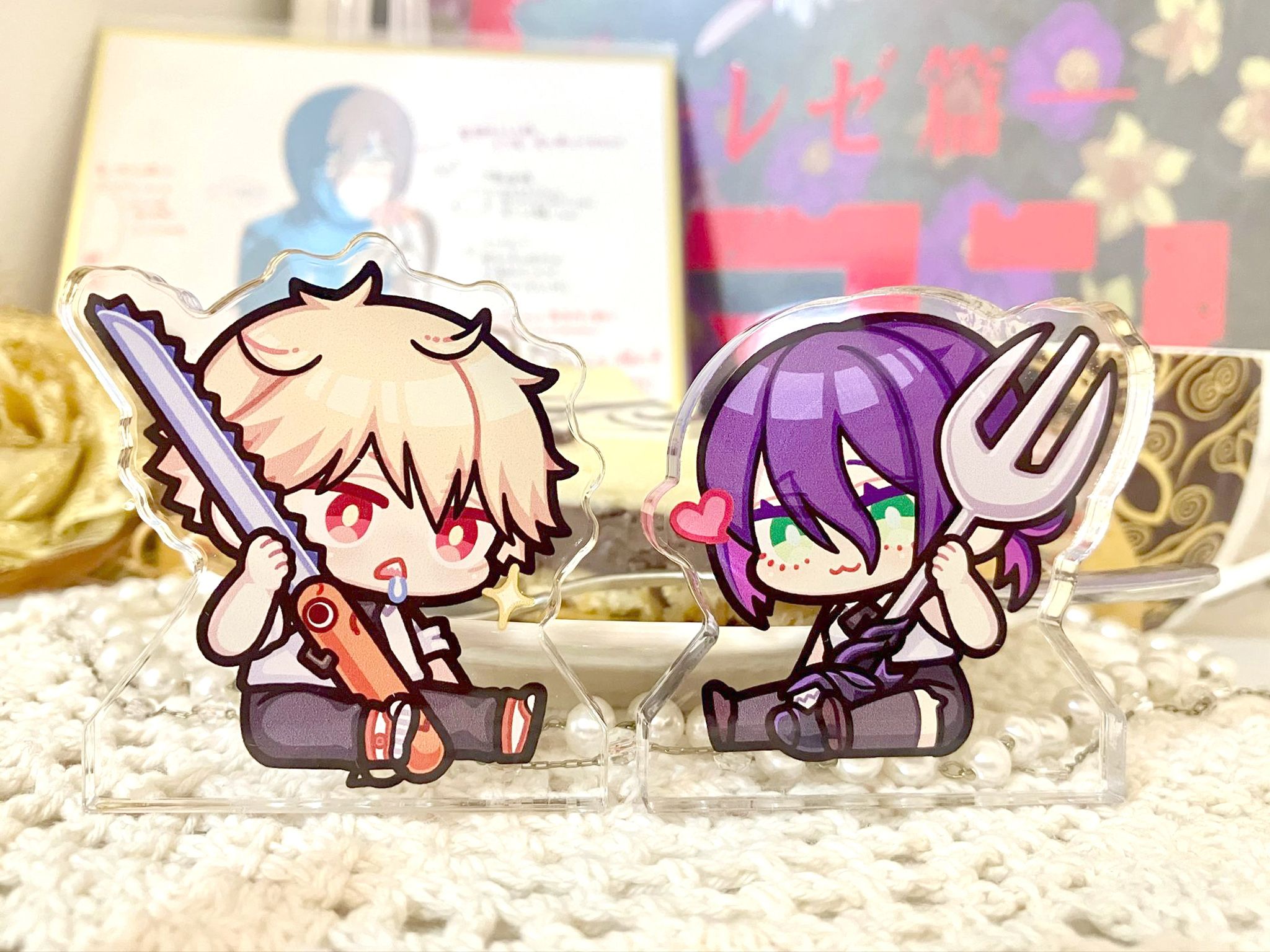 【鏈鋸人】淀治+蕾潔吃吃壓克力飯友