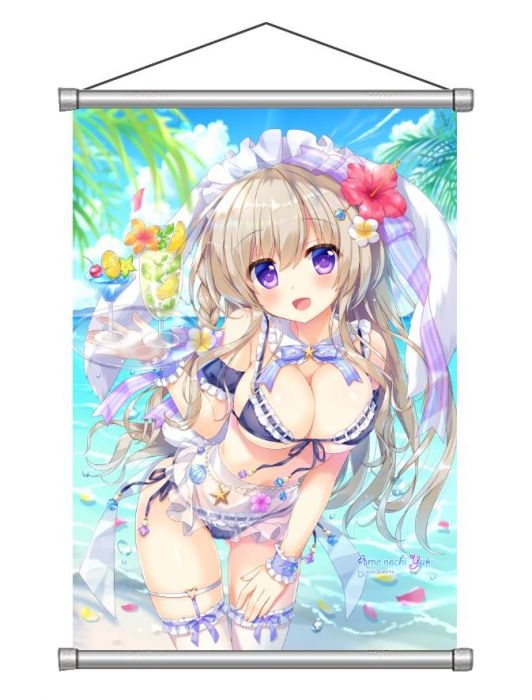 FF34 あめとゆき 老師 原創B2掛軸