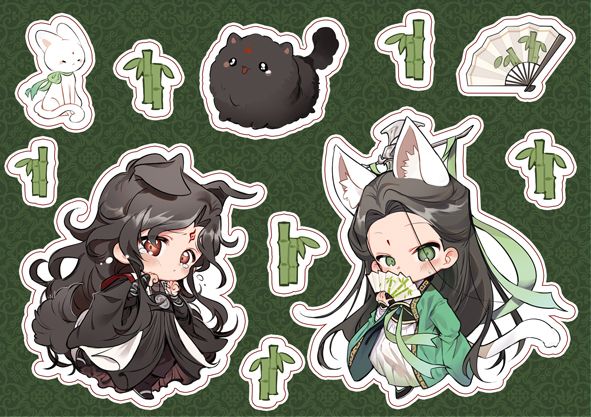 渣反｜魔道｜天官　半斷貼紙