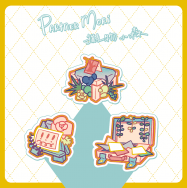 原創// Partner Mori - 攤物小森貼紙