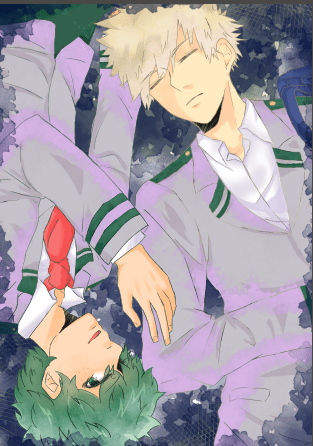 【MHA】綠谷出久(黑化)/爆豪勝己 明信片