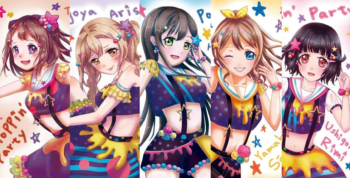 BanG Dream! 少女樂團派對 Poppin' Party 明信片