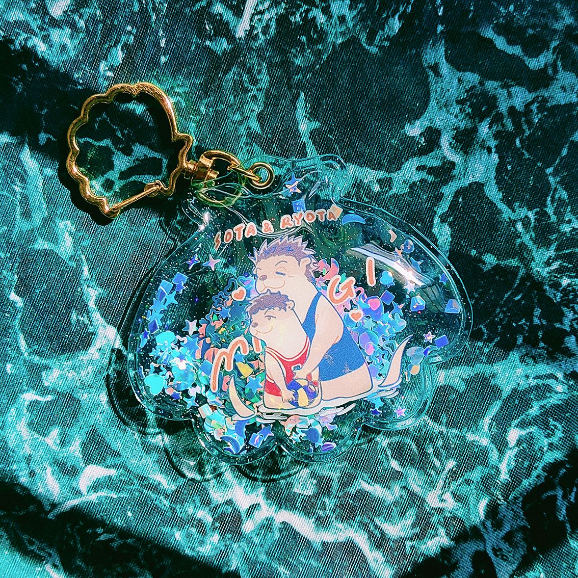 水獺兄弟充氣貝殼吊飾