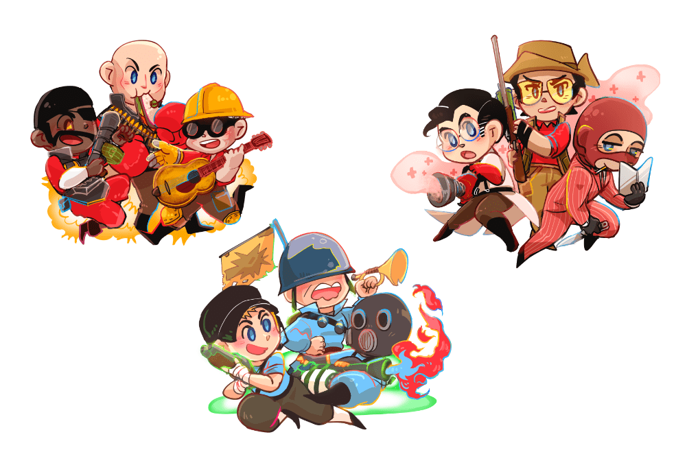 TF2｜透明壓克力別針