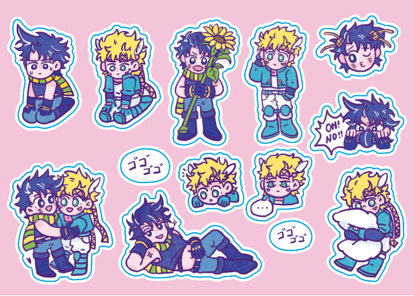 JOJO波紋金光閃閃貼紙