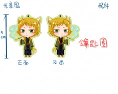 稀飯 Q版 壓克力 雙面 吊飾 原創 貓妖 妖怪