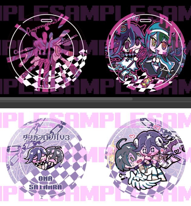 【V3】王馬&amp;最原-皮革行李牌 (囚禁款/虛妄信仰款)