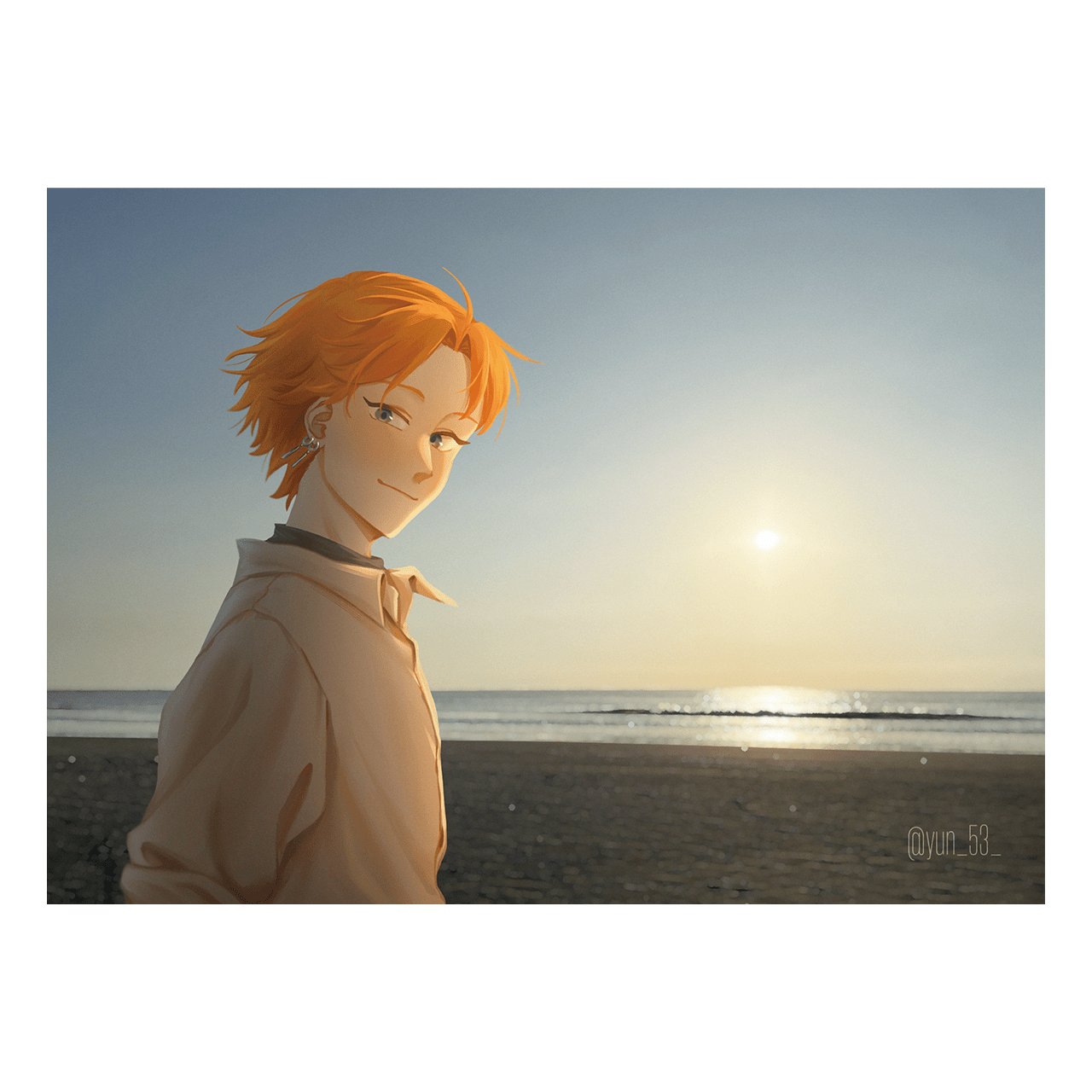 【厭世醫師阿萬】漁光島夕陽明信片