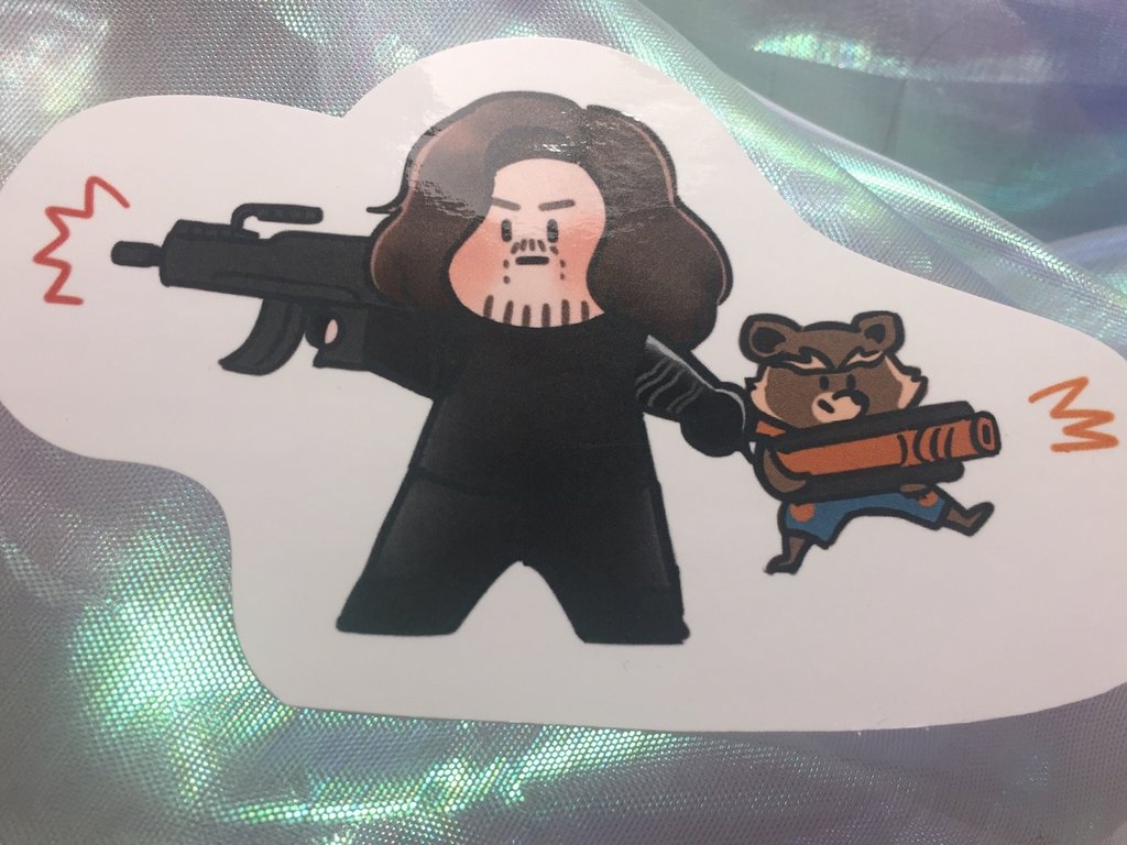 無限之戰 // Bucky&amp;Rocket 貼紙