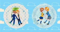 【閃電11人GO】雨天撐傘/天使徽章