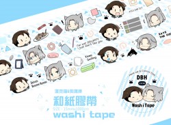 《底特律》狗溝康&漢克喵 紙膠帶