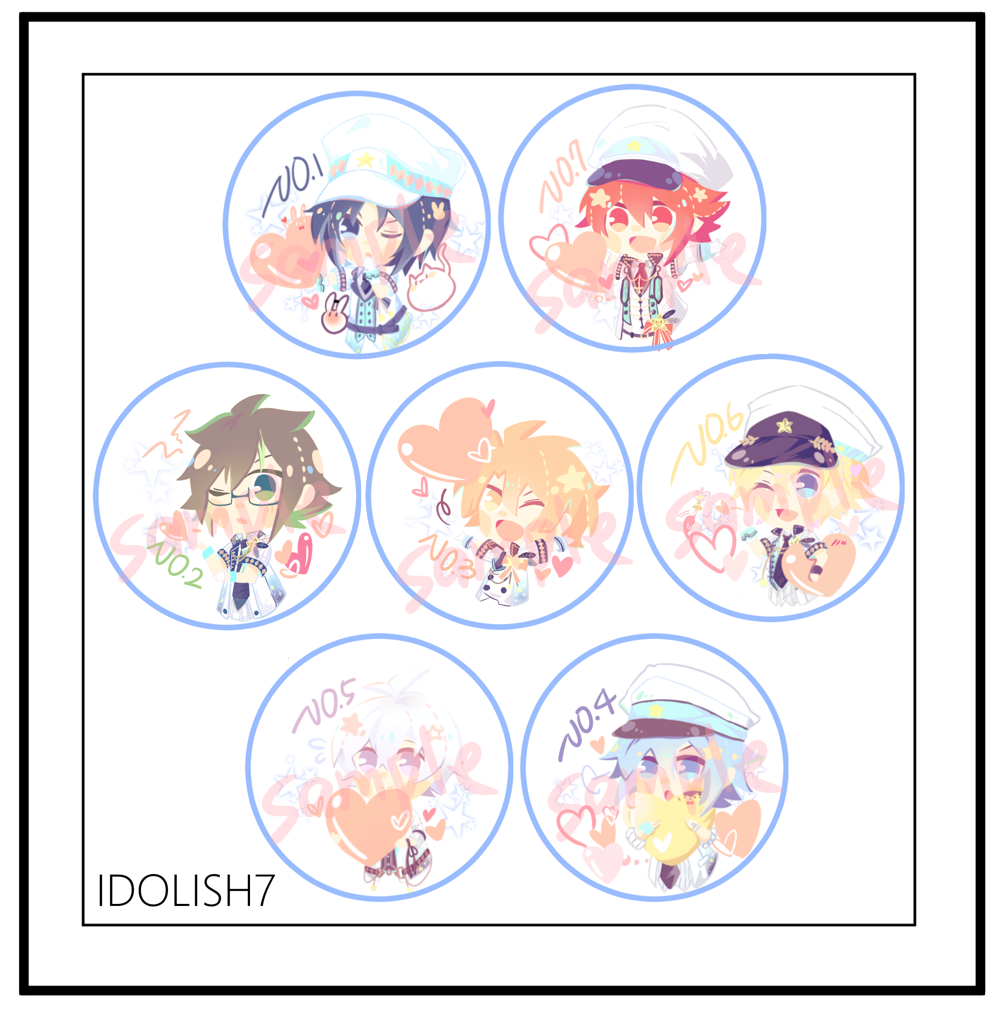 IDOLISH7 2ND ANNIVERSARY紀念徽章