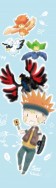 【遊戲王5DS】烏鴉與黑羽們書籤 (無料)