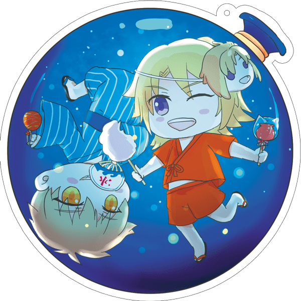 【全職高手】黃包 夏日廟會水球滴膠吊飾