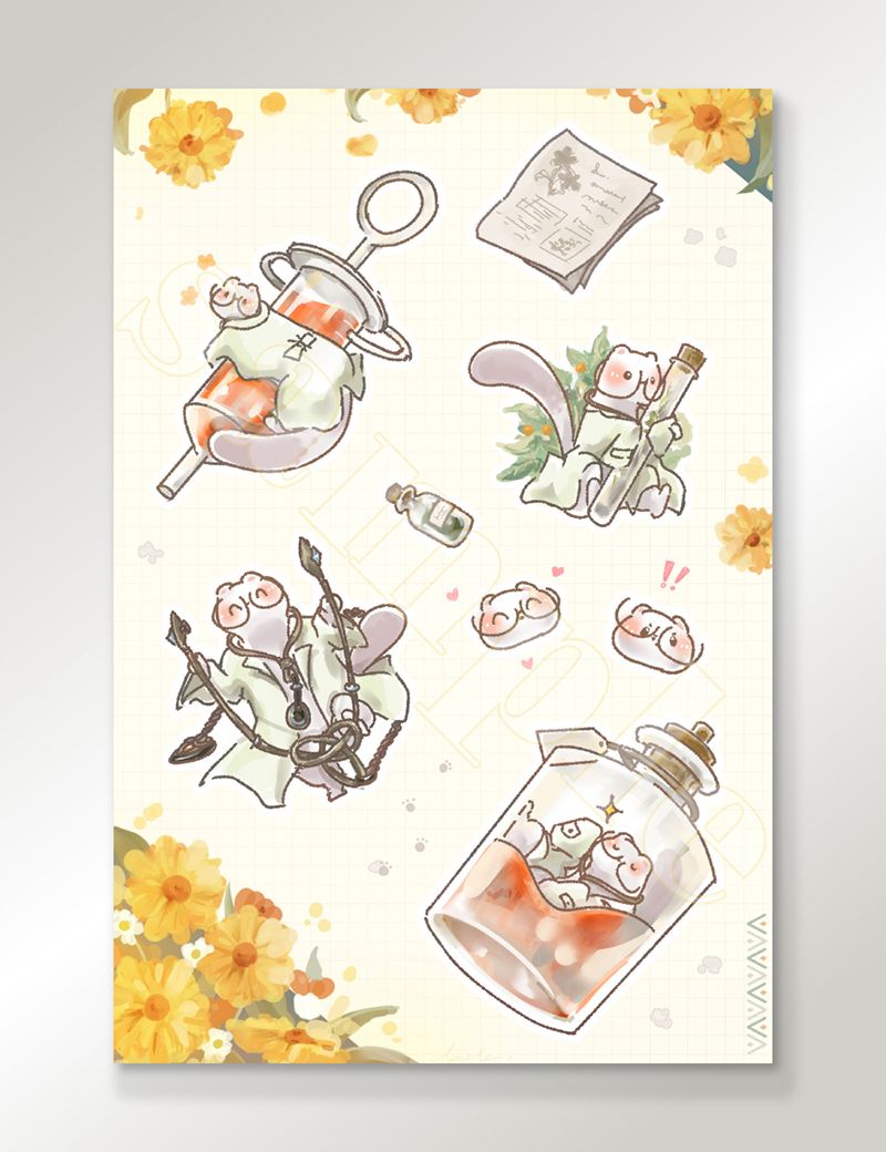 [新世界狂歡FA] 托帕小醫生半斷貼紙💗