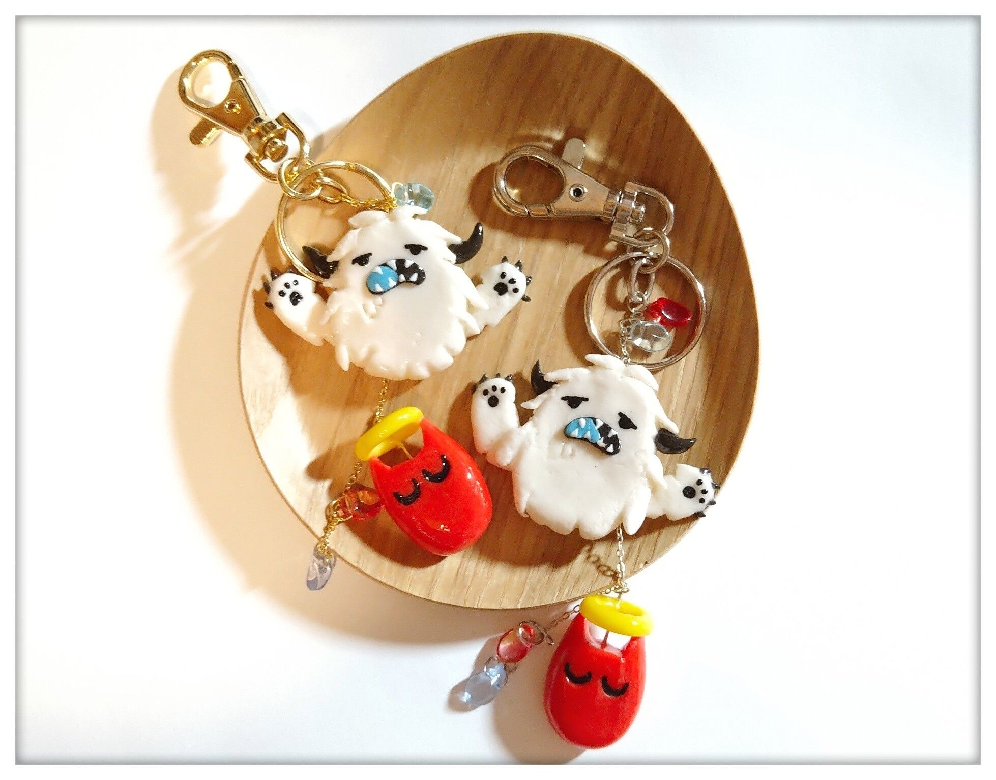 【SK8無限滑板】手工黏土飾品 -藍加&amp;曆吉祥物印象吊飾