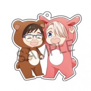 YURI!!! on ICE勇利&維克多透明雙面壓克力吊飾