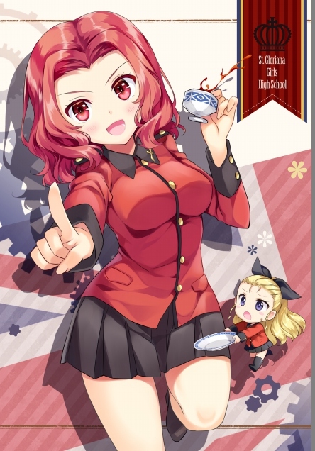 少女與戰車・薔薇果掛軸