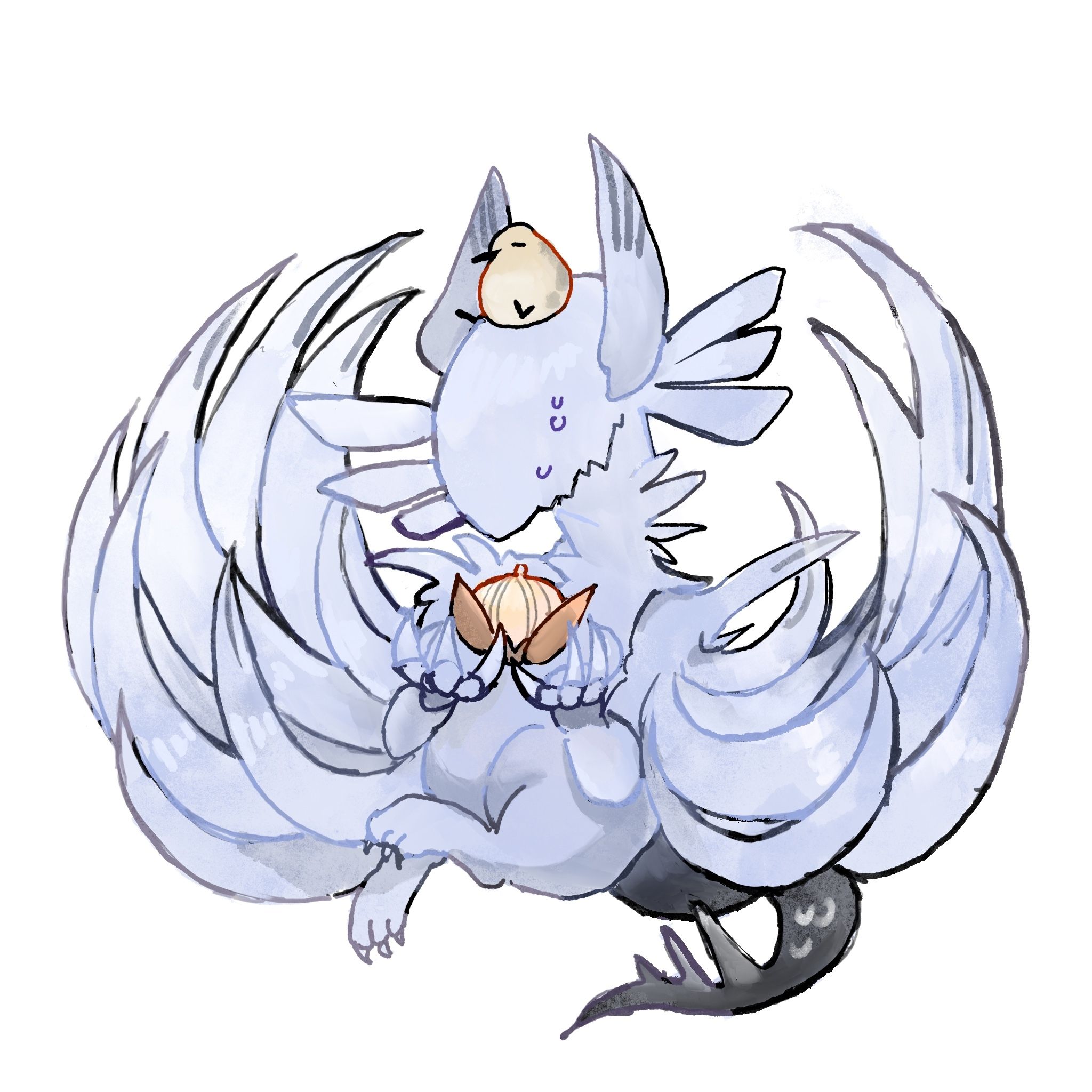 魔物獵人荒野-白熾龍與洋蔥菜瓜布圓形木漿棉
