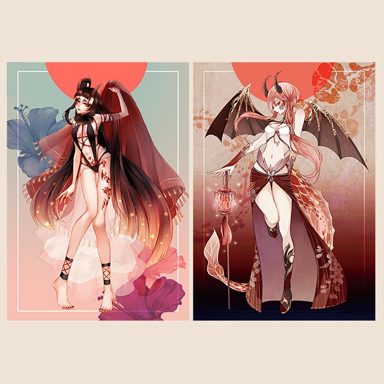 [原創]赤鬼 明信片組