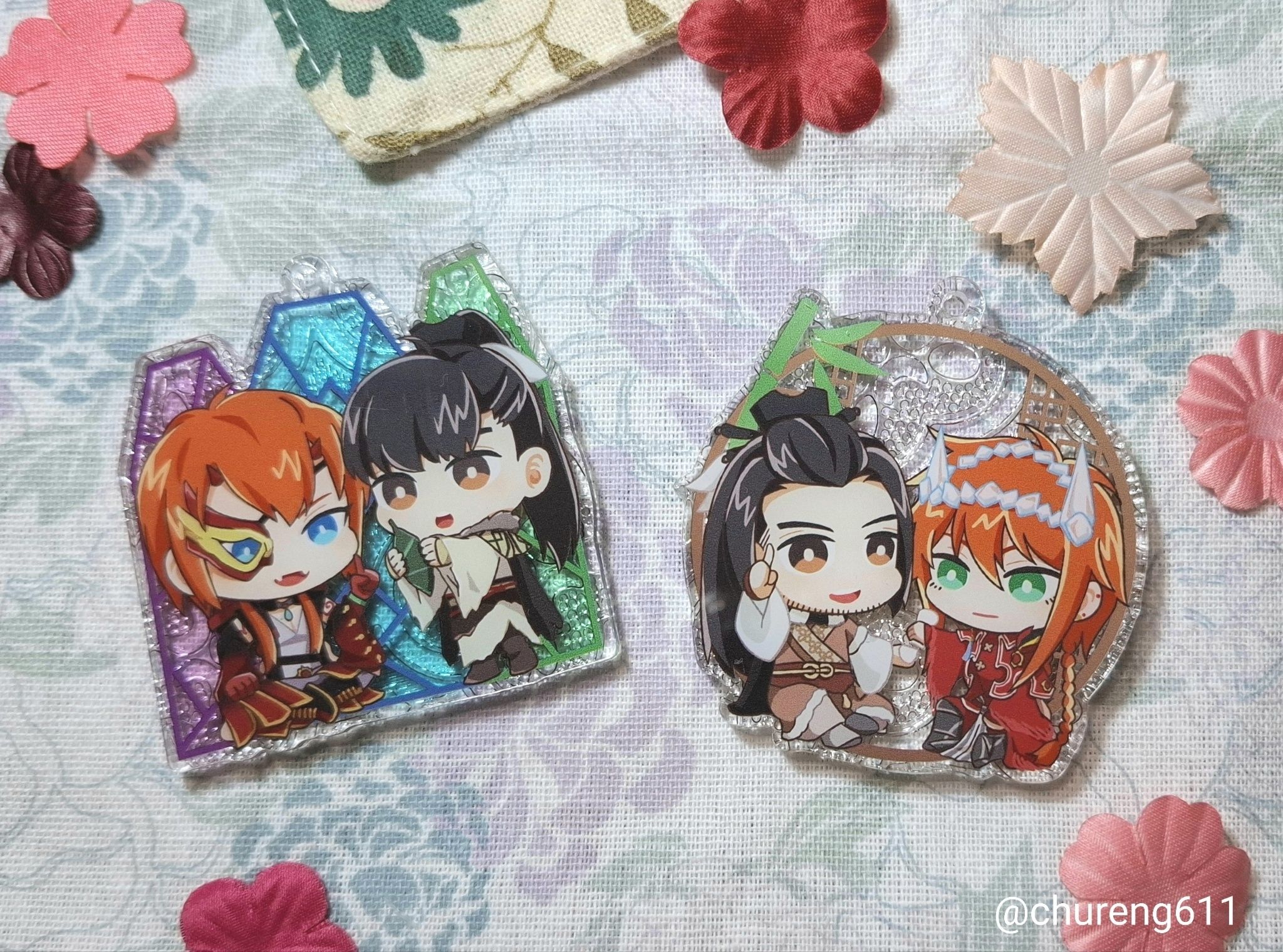 東離劍遊紀 海棠窗花壓克力吊飾