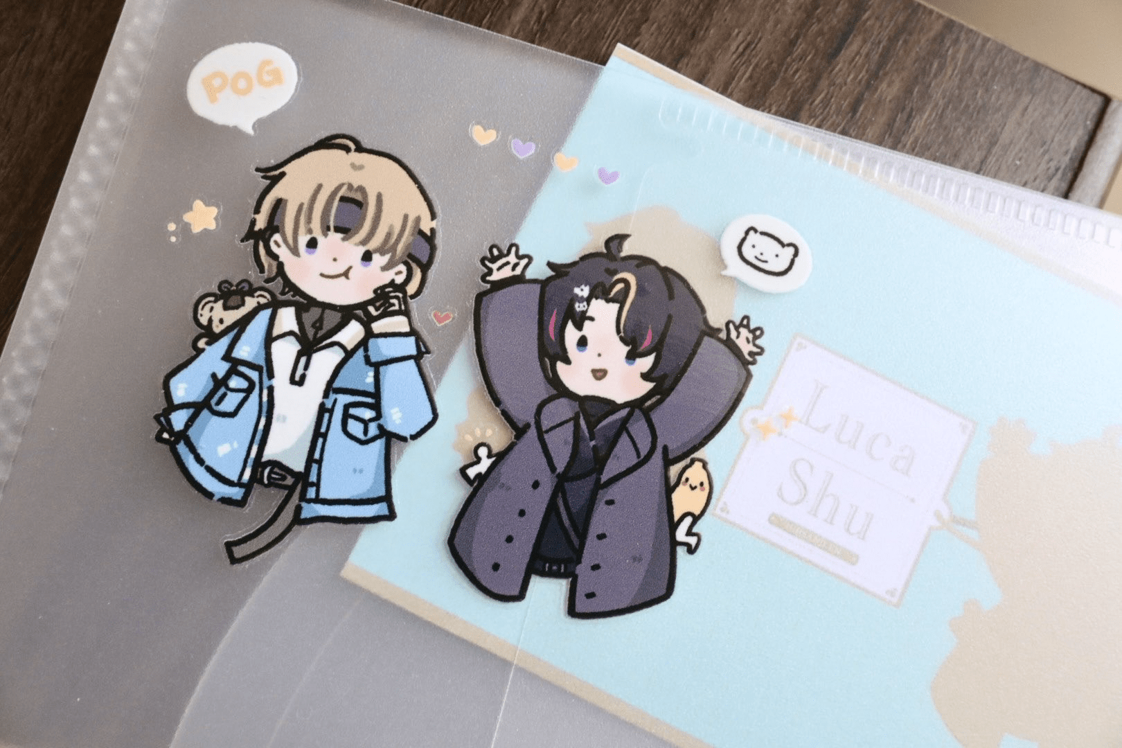 にじさんじEN Luca &amp; Shu 轉印貼紙