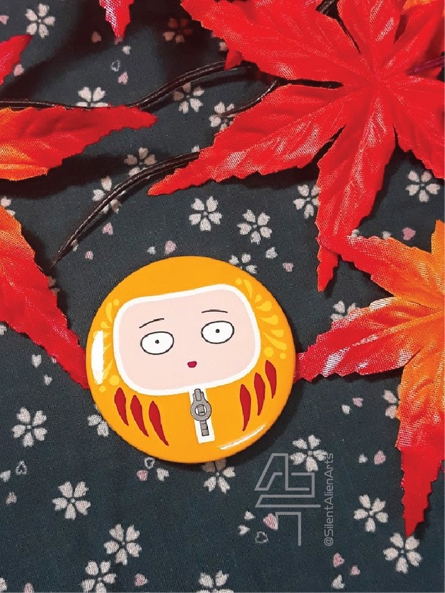 一拳超人- 不倒翁造型胸章