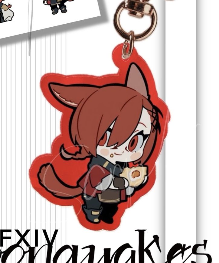 FF14 古拉哈 吊飾貼紙套組