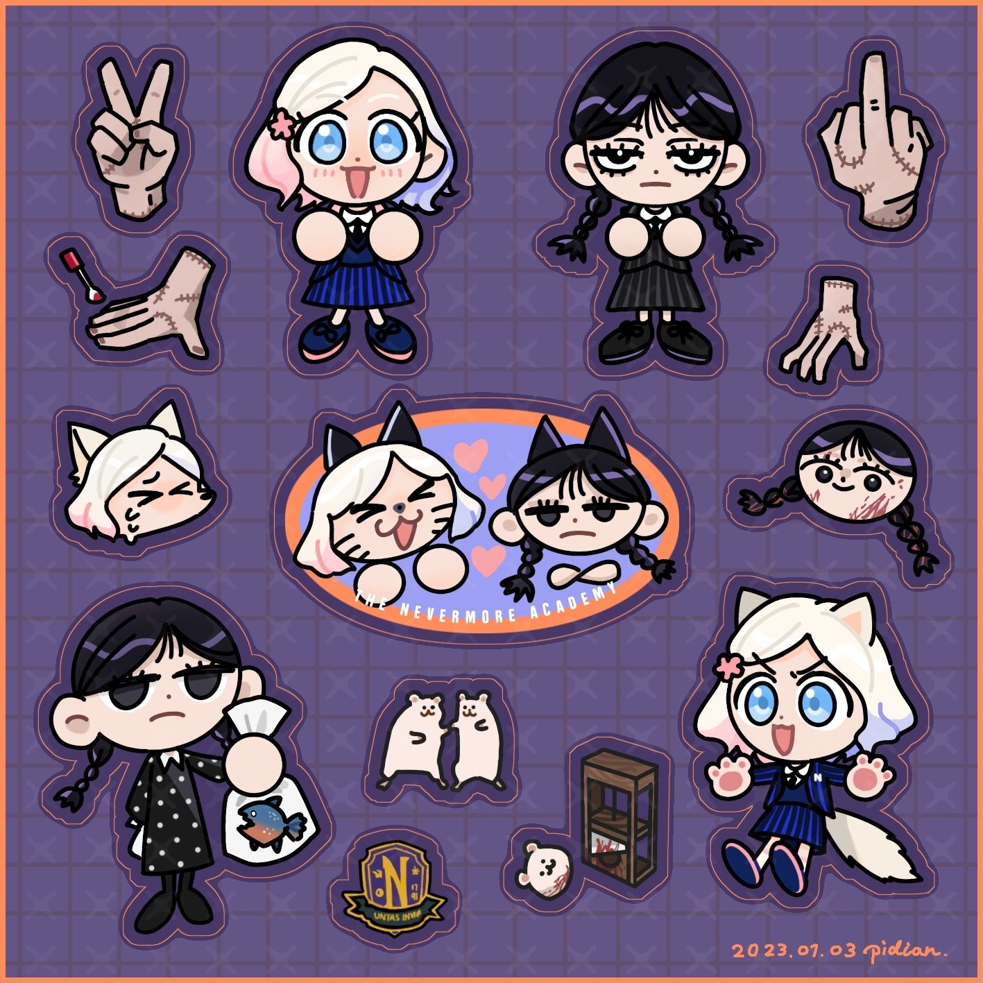 Wednesday 貼貼