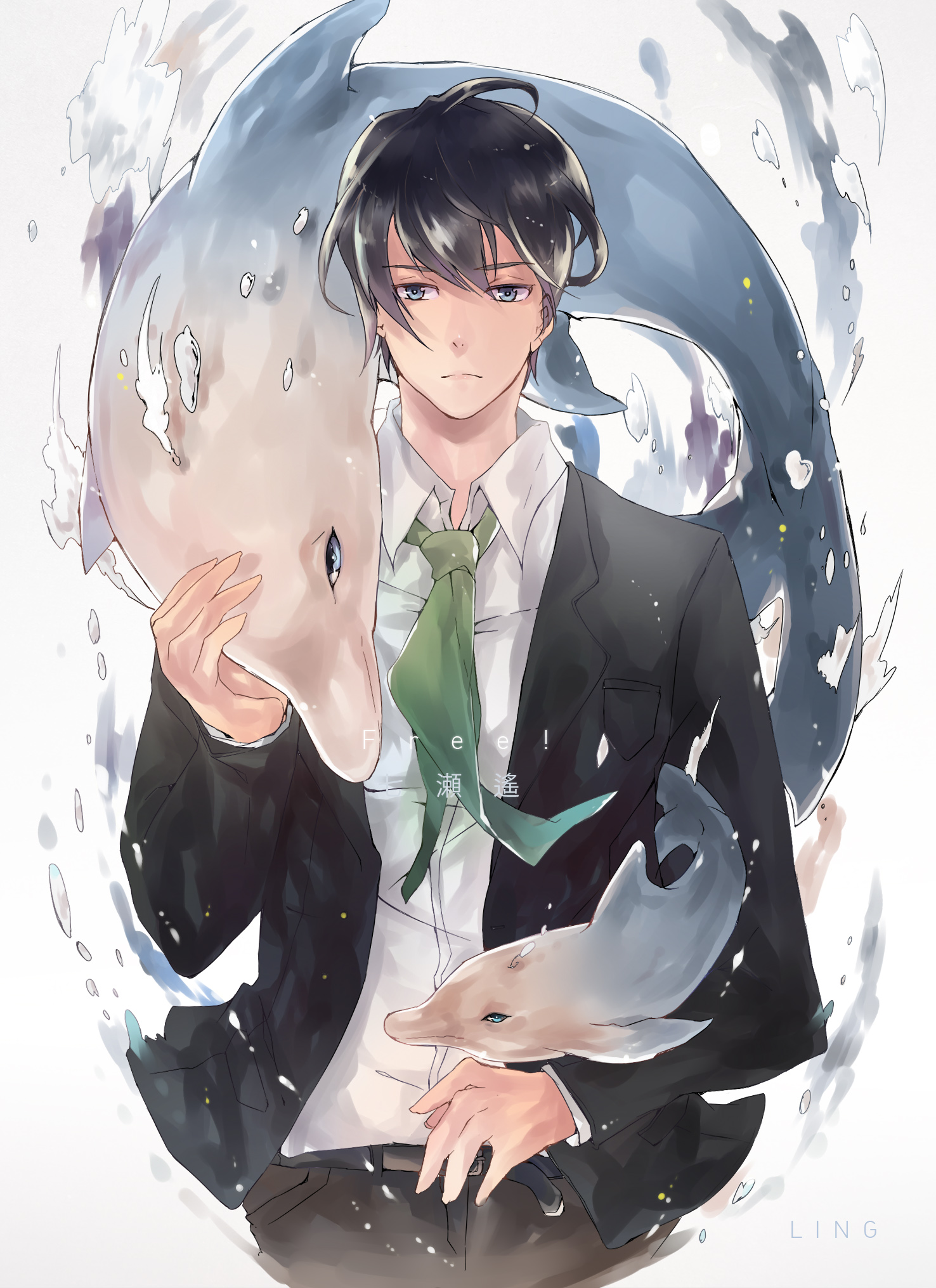 FREE! B6size postcard 遙/凜