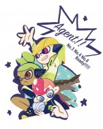 Splatoon 4號 3號 8號 無邊匡壓克力胸章