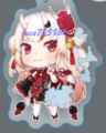 虛擬主播hololive Vtuber-同人二創掛件鑰匙扣&角色Q雙面壓克力吊飾鑰匙圈