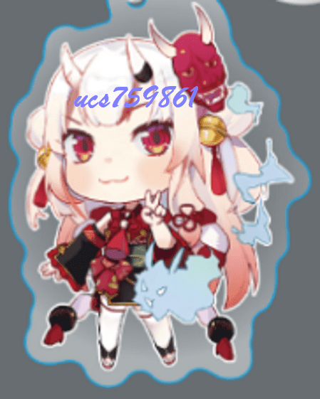 虛擬主播hololive Vtuber-同人二創掛件鑰匙扣&amp;角色Q雙面壓克力吊飾鑰匙圈