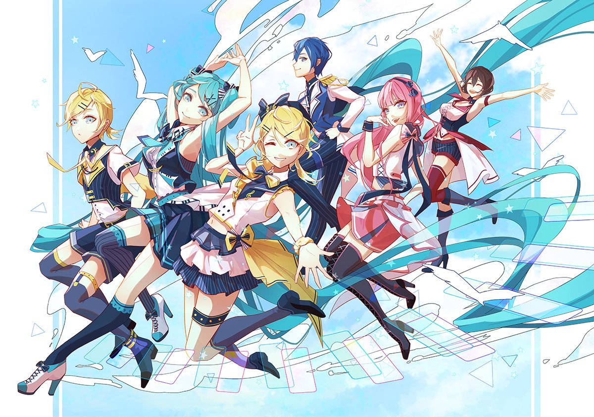 【VOCALOID】Diving into sky 全員掛軸