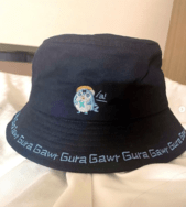 Hololive Gura刺繡漁夫帽