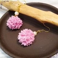 ❰我培育的S級們角色印象&生日花黏土耳環、項鍊系列❱-朴藝琳生日花（탄생화）花蔥耳環