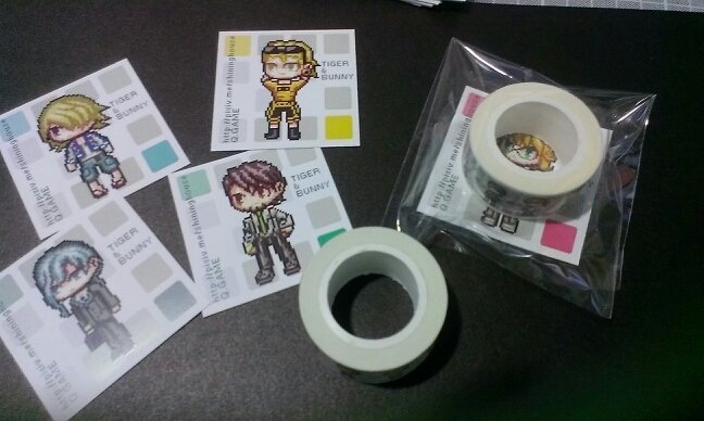 【TIGER &amp; BUNNY】全員點陣圖紙膠帶(已完售)
