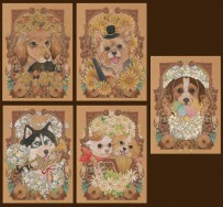 Cottonlion狗狗插畫明信片