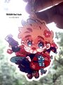 TRIGUN23<紅Vash>夜光吊飾