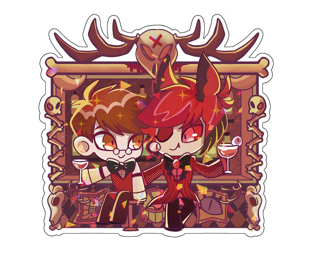 【HazbinHotel】雙Alastor碎鑽膜吊飾