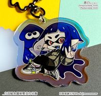 原創│スプラトゥーン3自設魷魚│鐳射壓克力吊飾
