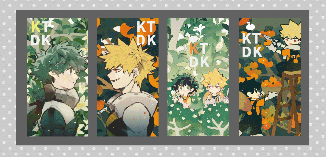 【MHA / 勝出】方形貼紙4入組