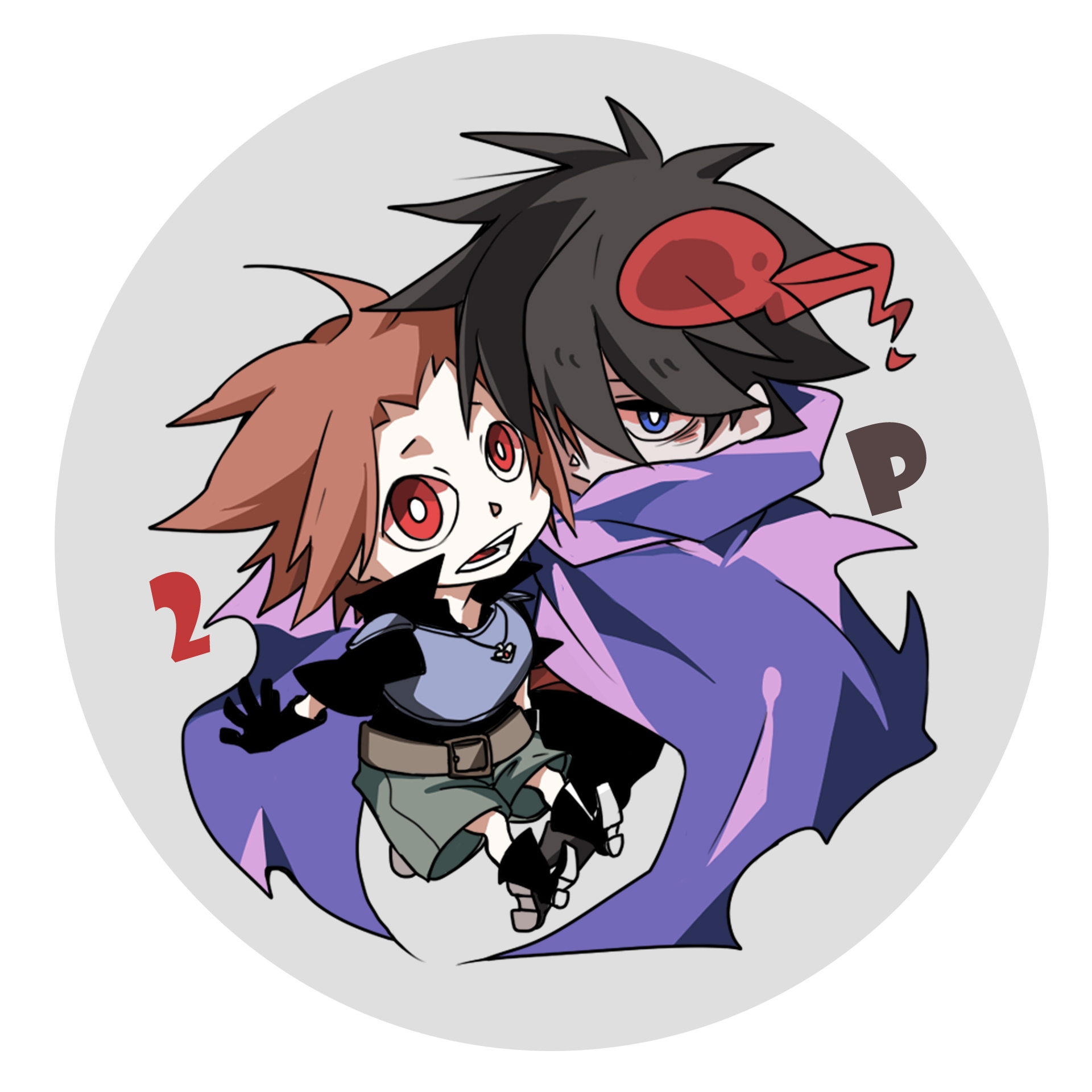 戰勇 ／2P組 徽章