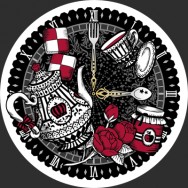 【原創】5.8cm徽章「Midnight Tea Party」