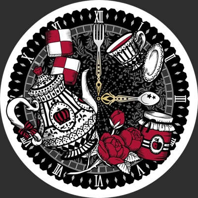 【原創】5.8cm徽章「Midnight Tea Party」