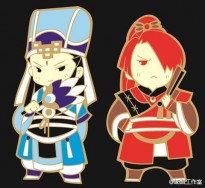 神蠱溫皇&赤羽信之介Q版金屬鑰匙圈
