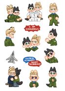 TOPGUN Best Friends in forest Icemav 森林朋友泡泡貼紙
